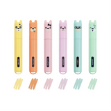 6 Mini Textmarker Legami TEDDY`S SYTLE pastel