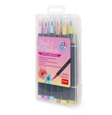 Set mit 12 Pinselstiften - Brush Markers pastel