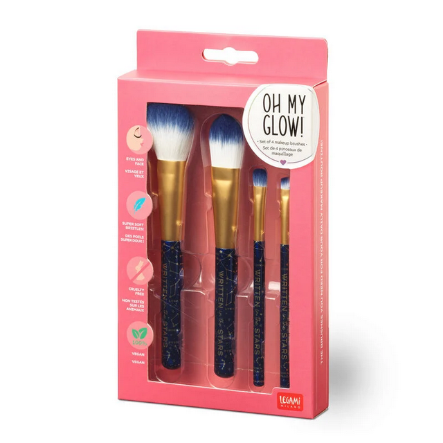 Legami Set mit 4 Schminkpinseln Oh My Glow - STARS