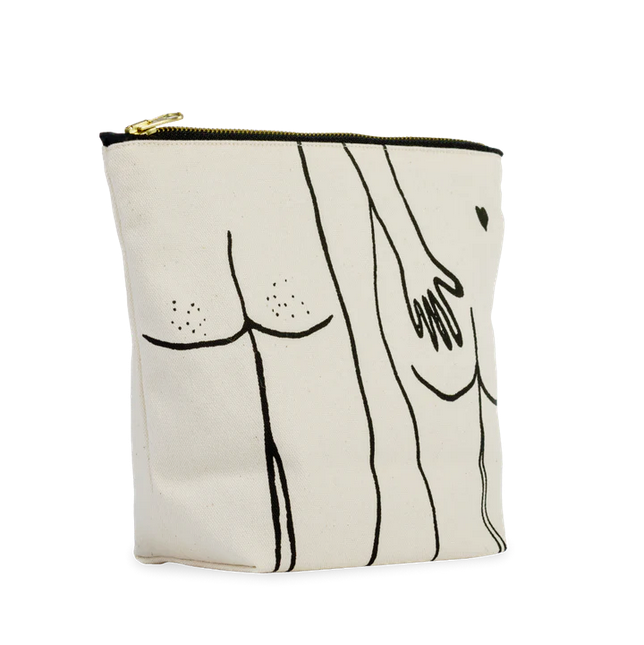 Toiletten Tasche Naked Couple Back