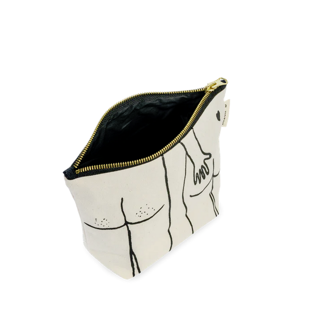 Toiletten Tasche Naked Couple Back