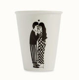 Illustrierter Keramik Becher Secret kissers Couple