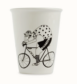 Illustrierter Keramik Becher SPEEDIE BIKER