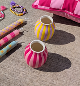 Kleine Porzellan-Vase - I love Summer PINK