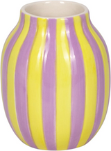 Kleine Porzellan-Vase - I love Summer GELB