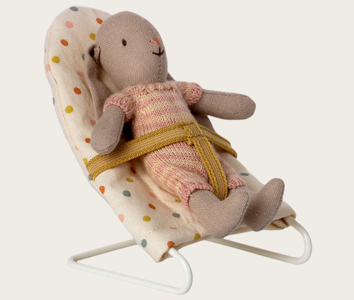 Babywippe für Micro Mäuse- und Hasenbabys Punkte