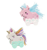 Flinkes Rückziehtier aus Holz Einhorn