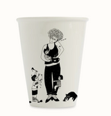 Illustrierter Keramik Becher Mom Life