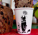 Illustrierter Keramik Becher Mom Life