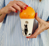 Illustrierter Keramik Becher Mom Life