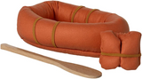 Schlauchboot mit Weste und Ruder für Maileg Mäuse & Freunde