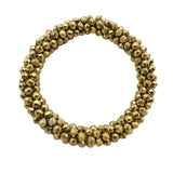Armband Armreif Trendy Perlen GOLD
