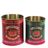 2er Set retro Aufbewahrungsdosen Flaming FOX Sauce big