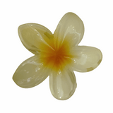 Haarspange Haarklammer ORCHIDEE Flower yellow