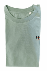 Leniliciouz Merch Oversize Bio Shirt "FIGHT LIKE A GIRL" (Unisex) Salbei