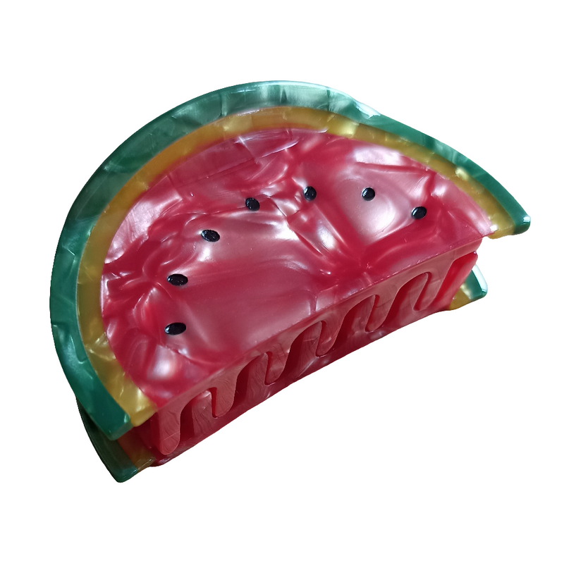 Bunte große Haarspangen in Form einer Wassermelone Haarklammer aus Acetat