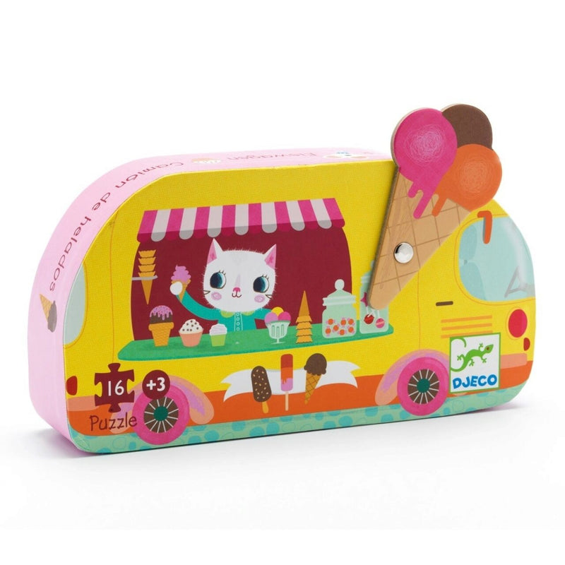 Puzzle mit Katzenmotiven für Kinder ab 3 Jahren von Djeco Eiswagen