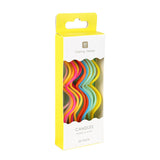 Geburtstagskerzen Rainbow Twisted large 20 Stück