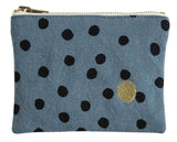 Pouch cotton POLKA Cotton Sardine Graublau S