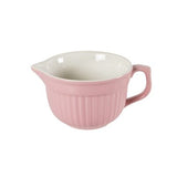 retro Keramik Rührschüssel 18 cm ROSA