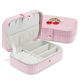 Schmuckkästchen Jewellery box Gingham Cherry