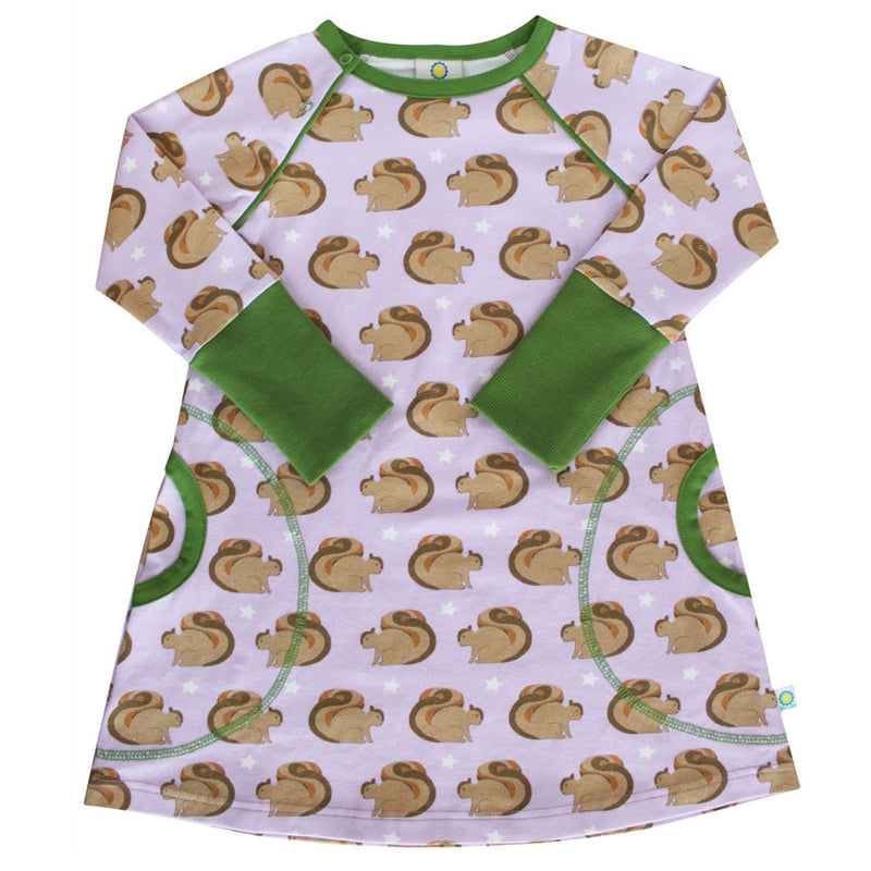 Bio Jersey Kleid LOTTE squirrel