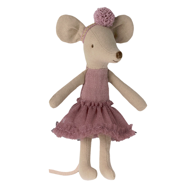 Maileg große Ballerina Maus Heather mit Tüllrock und Haarband