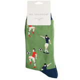 Bambus Socken FußbalI light Green (One Size 41-46)