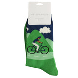 Bambus Socken Mountain Biking navy (One Size 41-46)