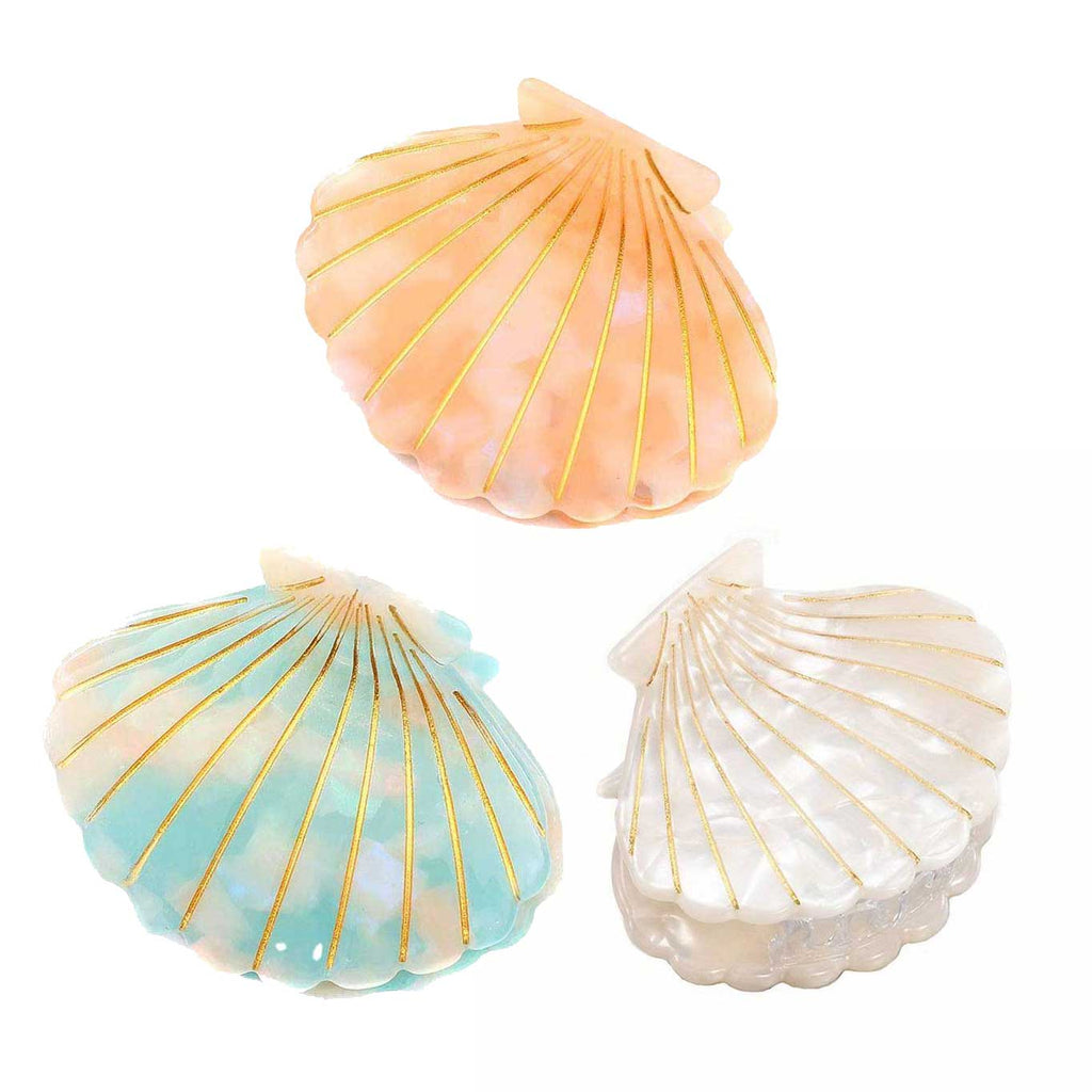 Parcelona Haarspange Aus Zelluloid – Französisches Design, Oval, Mit Automatischem Clip