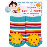 Rasselsöckchen BabyGlück, one size (2-12 Monate) Sonne