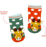 Rasselsöckchen BabyGlück, one size (2-12 Monate) Giraffe