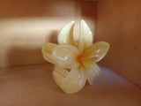 Haarspange Haarklammer ORCHIDEE Flower yellow