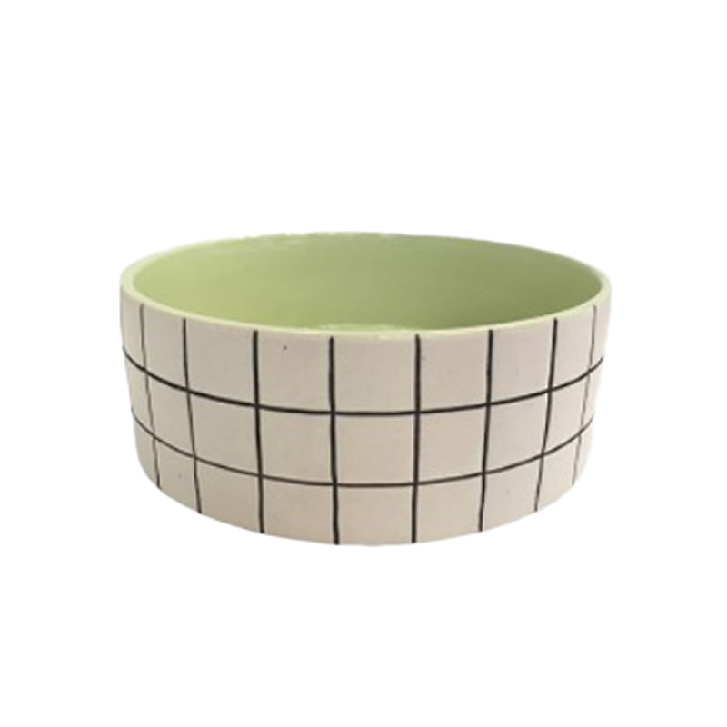 Steingut Schüssel POOL Avokado Green