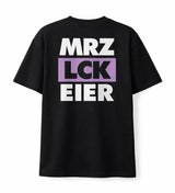 unisex Statement T-Shirt MRZ LCK EIER BLACK