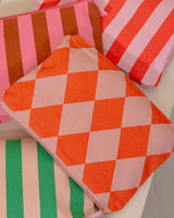 Kulturbeutel Täschchen DIAMANT Litschi + Blutorange