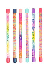 Funkelnder Floating Glitzer Zauberstab Regenbogen