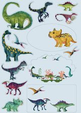 Briefpapierset mit Aufklebern DINO MIGHTY