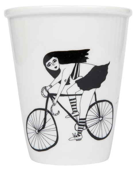Illustrierter Keramik Becher FIXIE GIRL