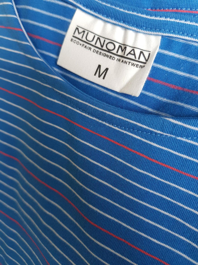 Bio Langarm-Shirt THEO STRIPES BLUE JERSEY (Munoman)