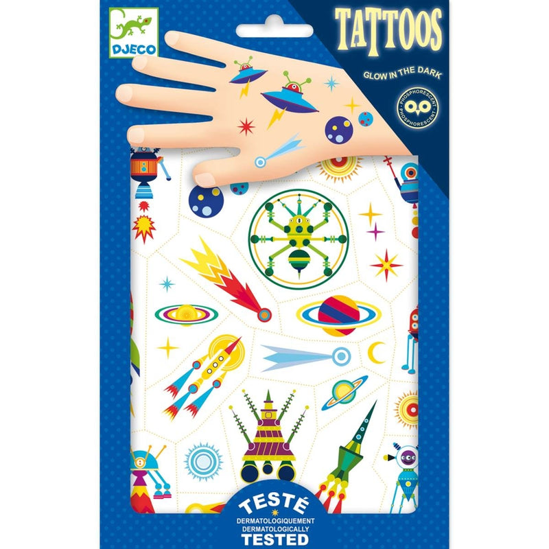 Tattoos  SPACE - Glow in the Dark